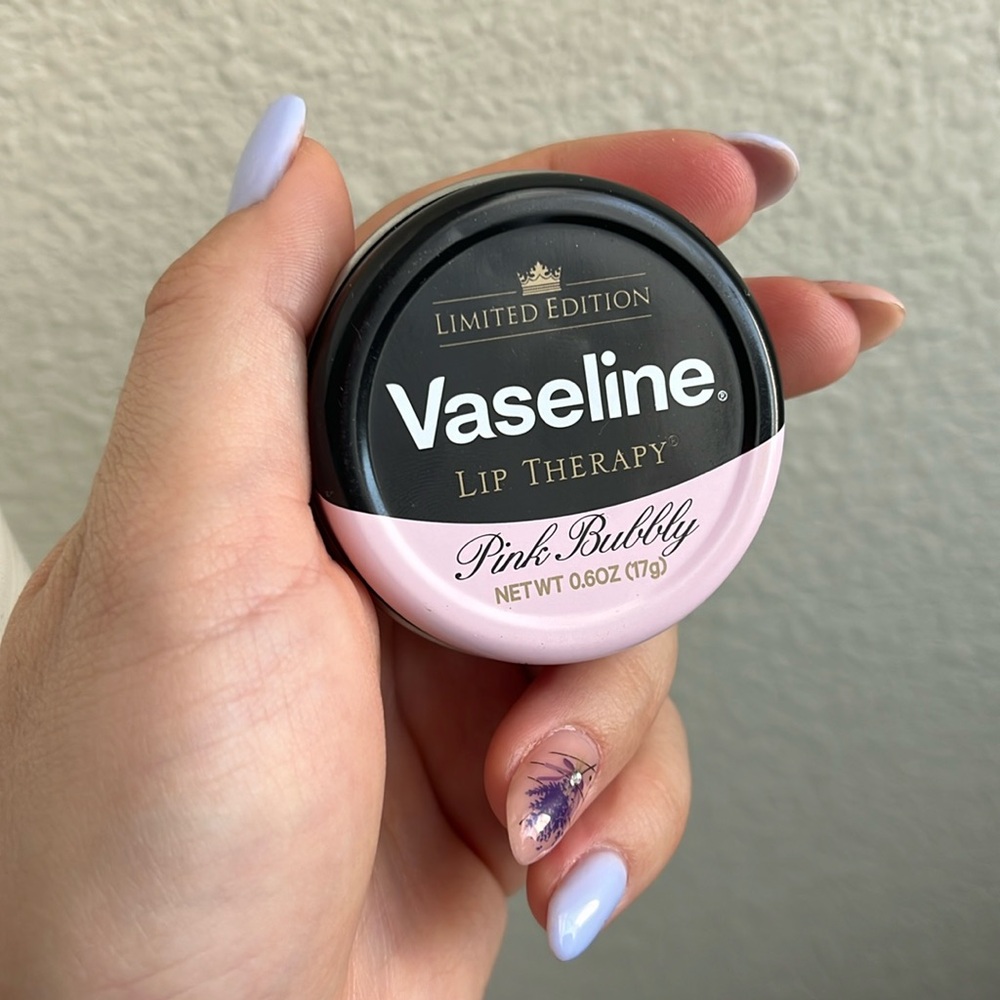 Vaseline lip therapy, pink bubbly